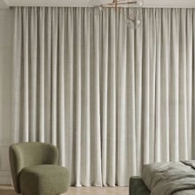 Custom Cumulus Blockout S-Fold Single Panel Curtain & Track Set